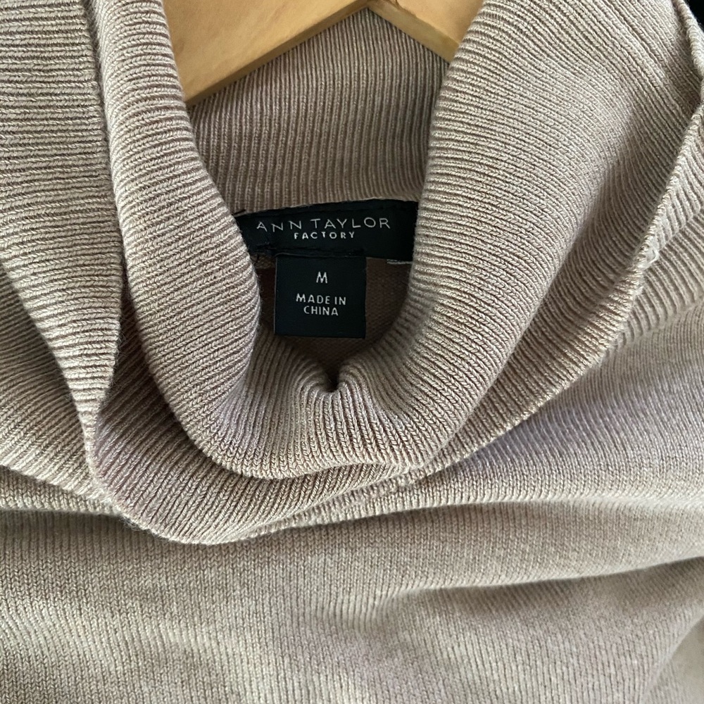 AT | Soft Taupe Turtleneck - Picture 3 of 4